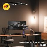  Giá Treo Màn Hình North Bayou G80 Màu Đen Xám , Led RGB (32-60 inch) 