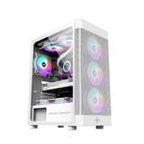  Vỏ máy tính Kenoo ESPORT AF100 - 3F (Size ATX - Full Thép) - Màu đen/trắng 