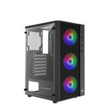  Vỏ máy tính KENOO ESPORT AF13 - 3F - Màu Đen/Trắng 