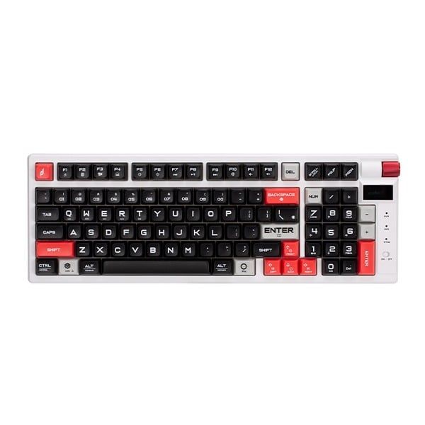  Bàn phím cơ không dây EDRA EK398 Pro (3 Mode/ABS/Edra Red) 