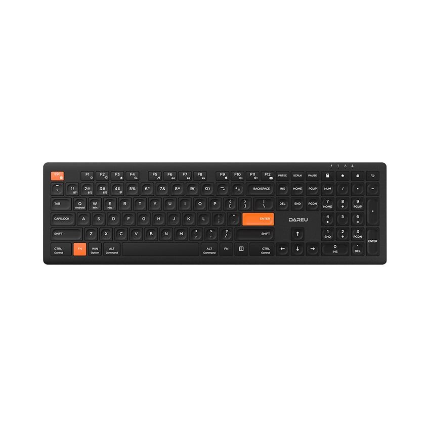  Bàn phím không dây DAREU LK150D Black Orange (Dual Mode, Scissor Switch) 