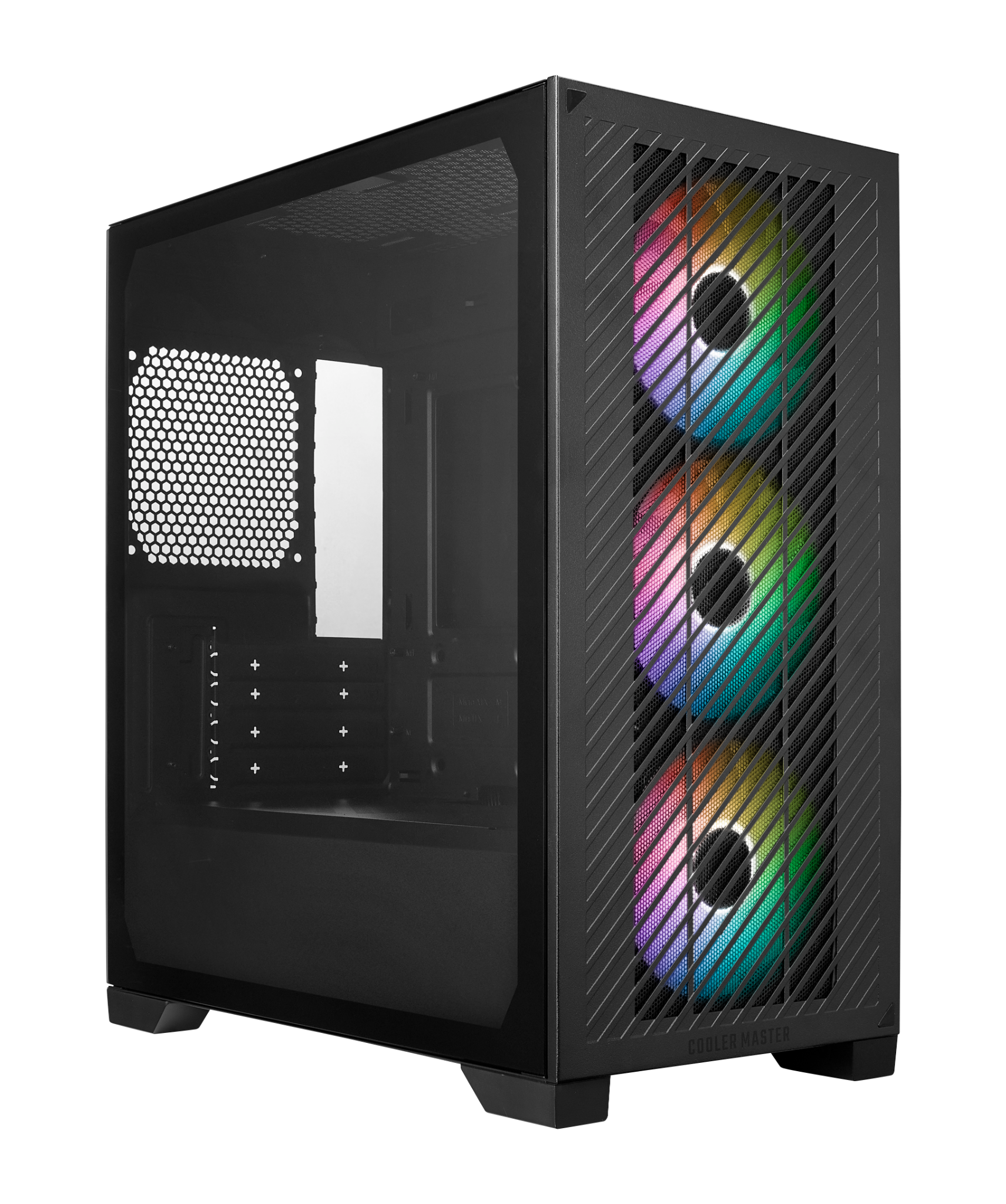  Vỏ Case Cooler Master ELITE 301 (Matx, 3 Fan ARGB)-Đen 