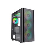  Vỏ máy vi tính KENOO ESPORT EM700- 3F - Màu Đen/Trắng 