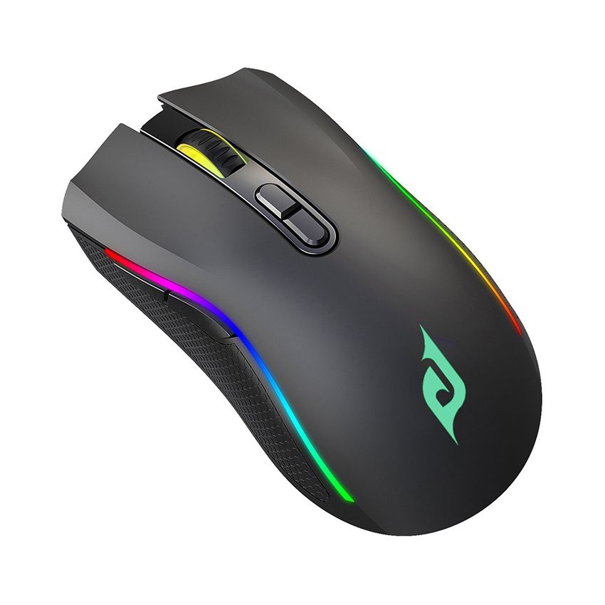  Chuột Gaming không dây Edra EM624W Đen (USB Wireless 2.4Ghz/Bluetooth/RGB/Huano switch) 