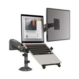  Combo Giá Treo Màn Hình NB H180 - Kẹp Đỡ Laptop FP2 Màu Xám 