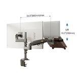  Combo Giá Treo Màn Hình NB H180 - Kẹp Đỡ Laptop FP2 Màu Xám 