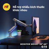  Giá Treo Màn Hình North Bayou G70 Màu Đen Xám , Led RGB (32-60 inch) 