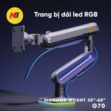  Giá Treo Màn Hình North Bayou G70 Màu Đen Xám , Led RGB (32-60 inch) 