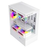  Vỏ máy tính KENOO ESPORT MK100 Trắng/Đen(Size M-ATX) 