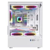  Vỏ máy tính KENOO ESPORT MK100 Trắng/Đen(Size M-ATX) 