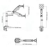  Giá treo màn hình gắn bàn North Bayou H100 Màu Xám (17-30 inch) 