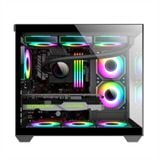  Vỏ máy tính KENOO LUXE V2 - 3FA - Màu Đen 