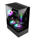  Vỏ máy tính KENOO ESPORT MK100 Trắng/Đen(Size M-ATX) 