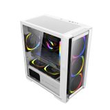  Vỏ máy vi tính KENOO ESPORT MK500 - 3F - Màu Đen/Trắng 