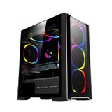  Vỏ máy vi tính KENOO ESPORT MK500 - 3F - Màu Đen/Trắng 