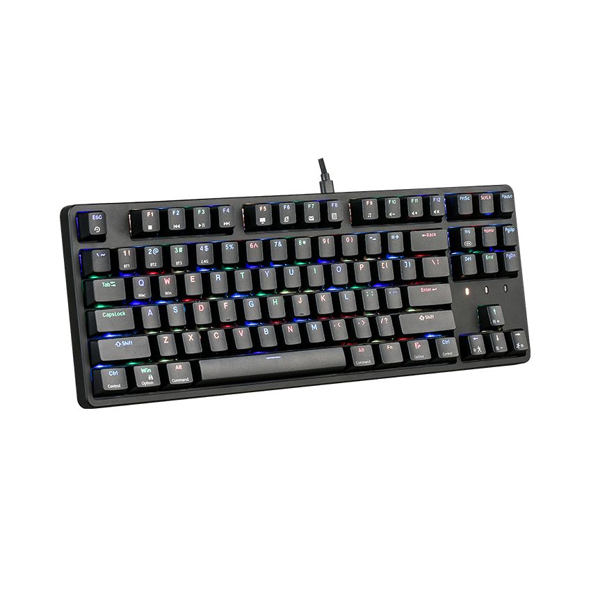  Bàn phím cơ không dây Edra EK3187W RGB Đen Blue Switch (USBC/Bluetooth) 