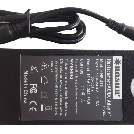  Sạc laptop NASUN For DELL 19.5V-3.34A (65W)  Model NS-410 