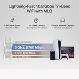  RE655BE BE11000 Tri-Band Wi-Fi 7 Range Extender 