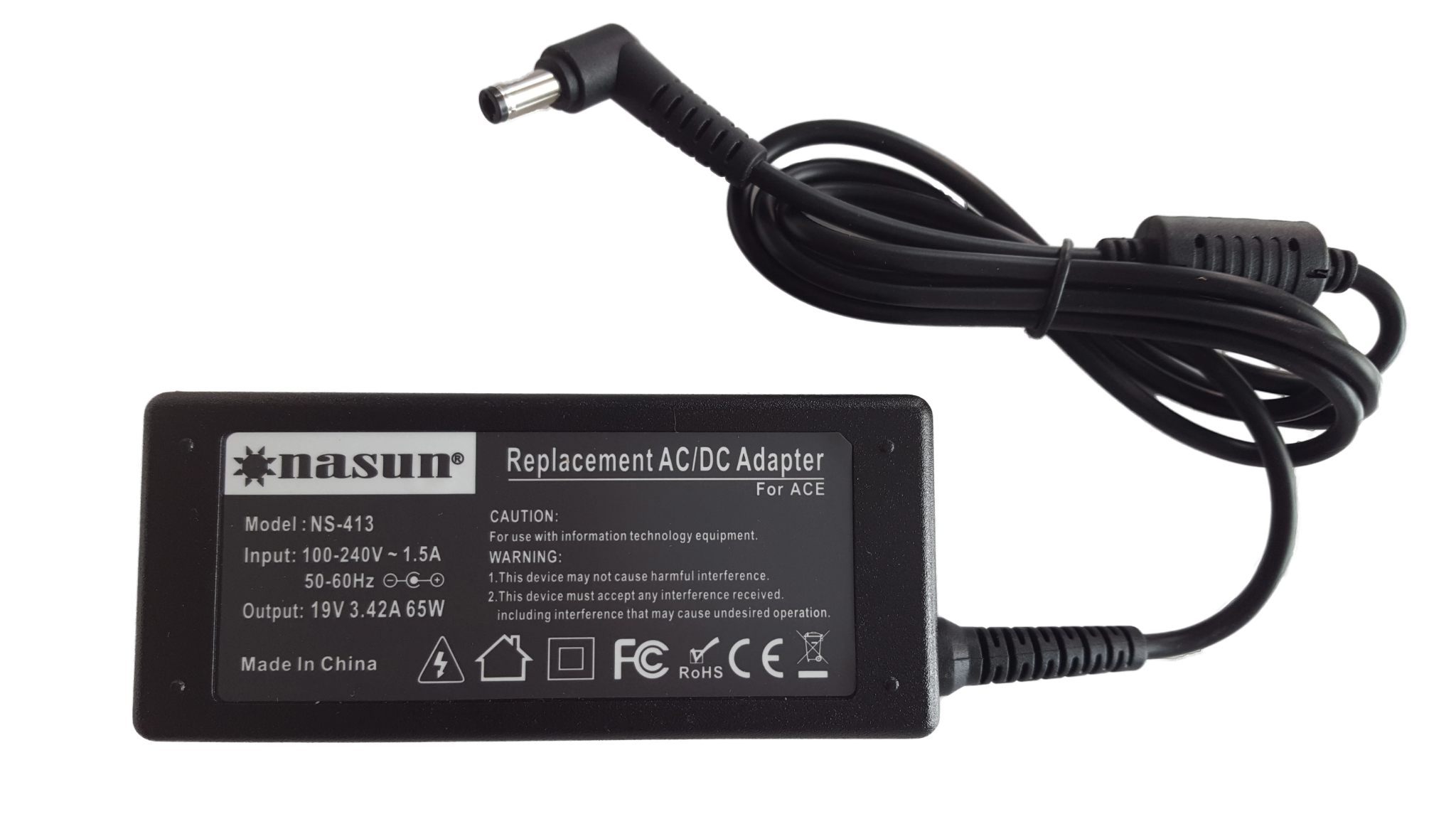  Sạc laptop NASUN For ACER  19V-3.42A (65W)  Model NS-413 