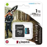  Thẻ nhớ Kingston microSD Plus Canvas Go! for Android Mobile Devices, Action Cams, Drones and 4K Video Production 