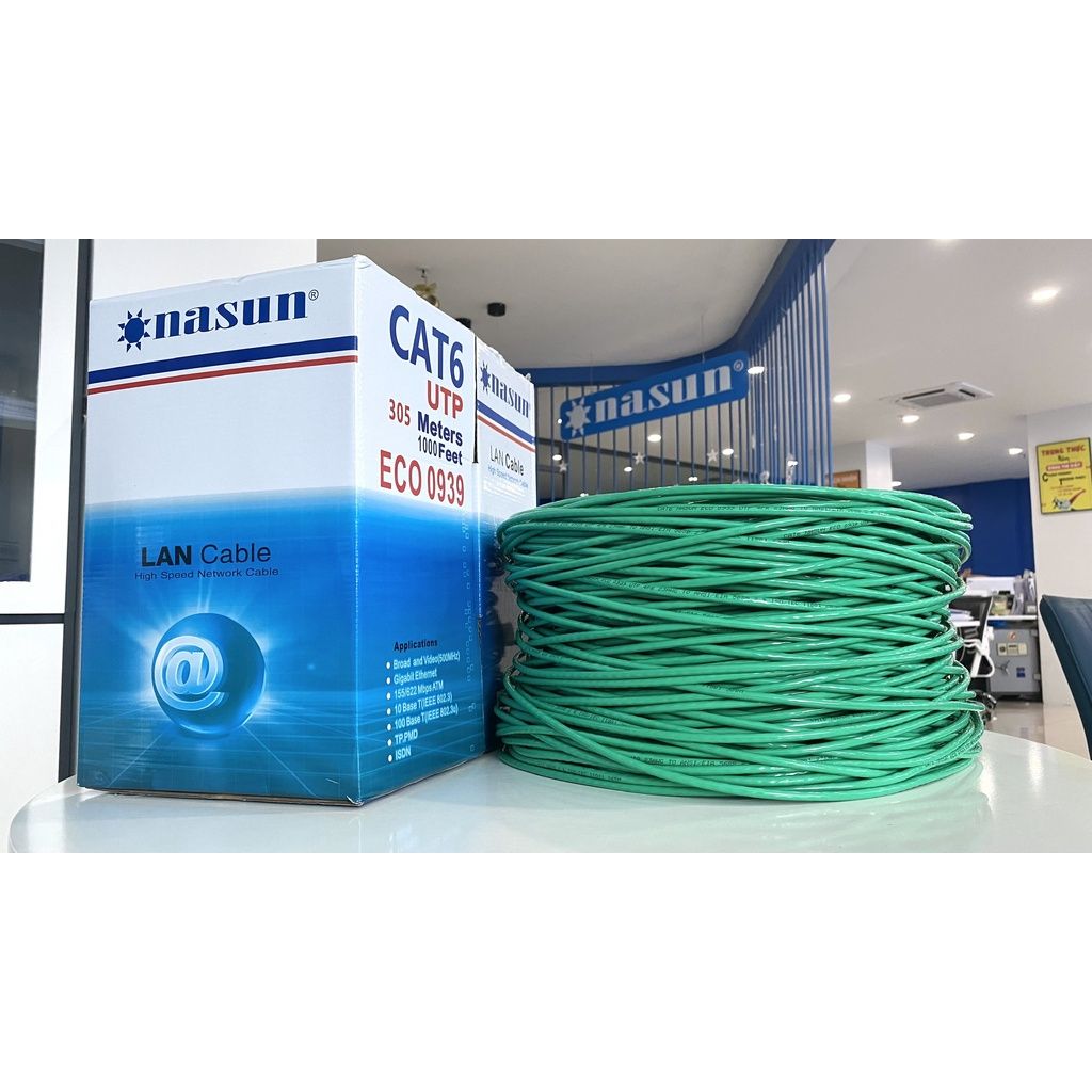  Dây mạng UTP Cat6 Nasun ECO 0939 