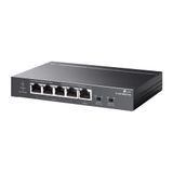  TL-SG1005P-PD 5-Port Gigabit Desktop PoE+ Switch with 1-Port PoE++ In and 4-Port PoE+Out 