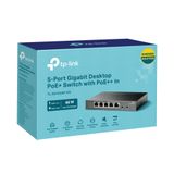  TL-SG1005P-PD 5-Port Gigabit Desktop PoE+ Switch with 1-Port PoE++ In and 4-Port PoE+Out 