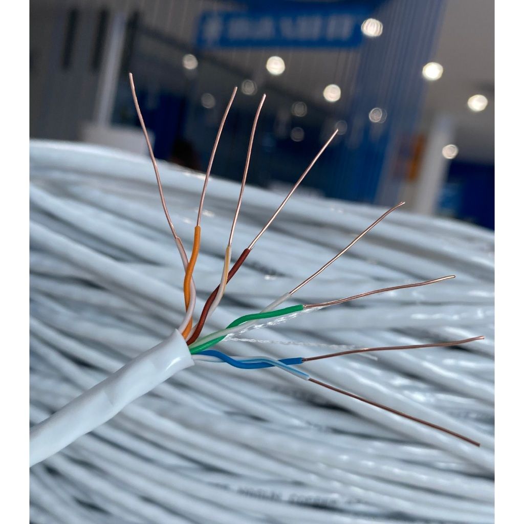  Dây mạng UTP Cat5 NASUN MEDI 0111 Dây màu trắng 