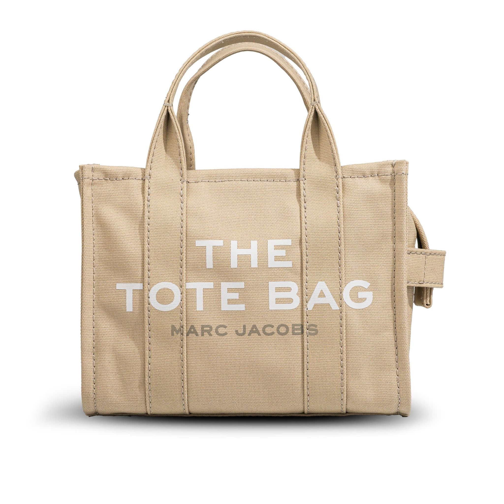  TÚI MARC JACOBS BEIGE CANVAS THE TOTE BAG SIZE SMALL MÀU BE 