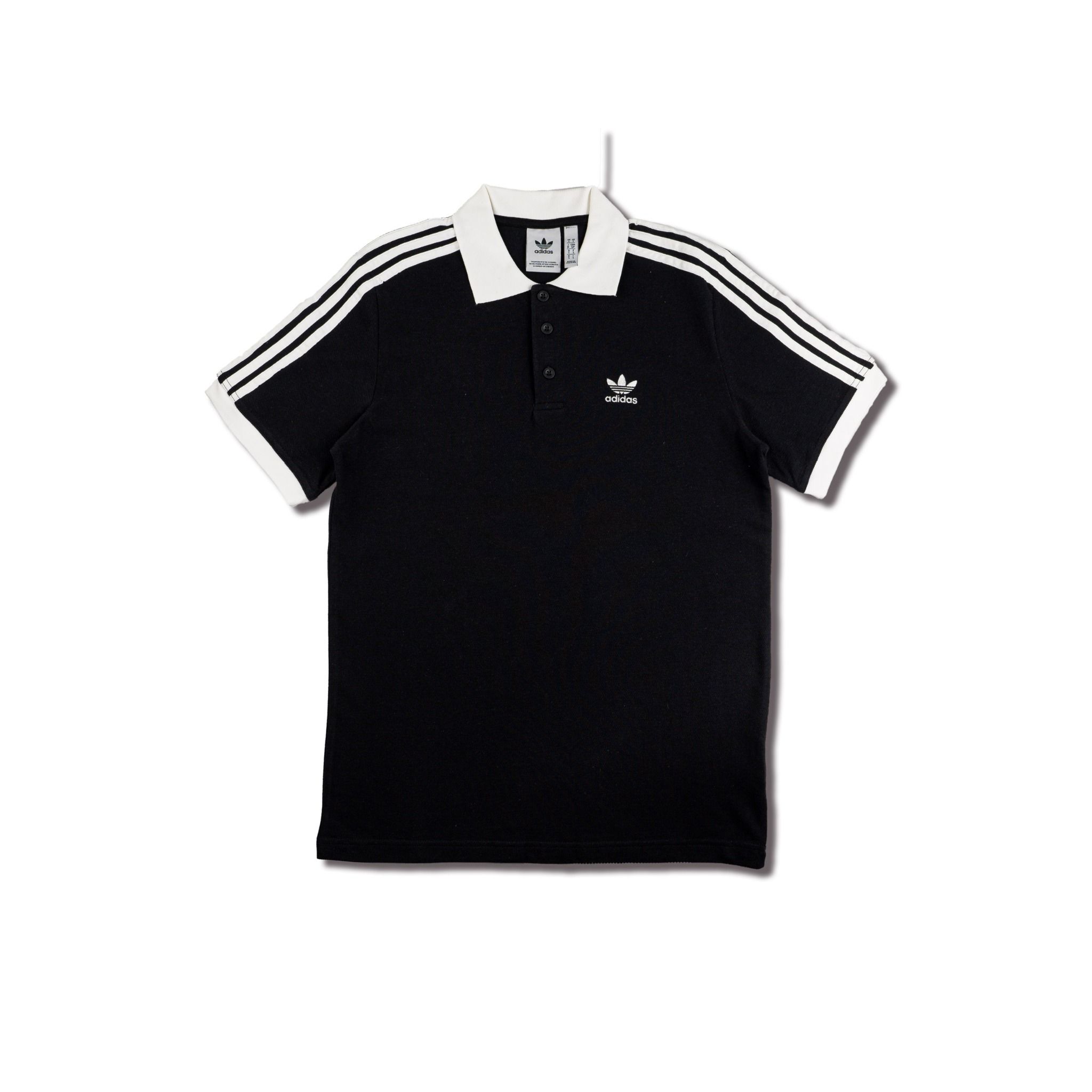  ÁO CỘC TAY NAM ADIDAS ORIGINALS BLACK 3-STRIPES MÀU ĐEN ''IL2501'' 