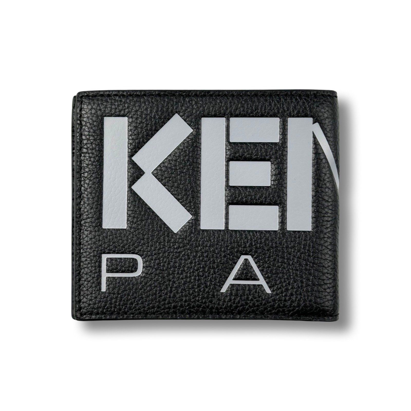  VÍ KENZO ''FW22'' LOGO LEATHER BIFOLT MÀU ĐEN 