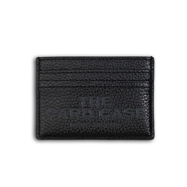  VÍ ĐỰNG THẺ MARC JACOBS THE LEATHER CARD CASE HOLDER BLACK 