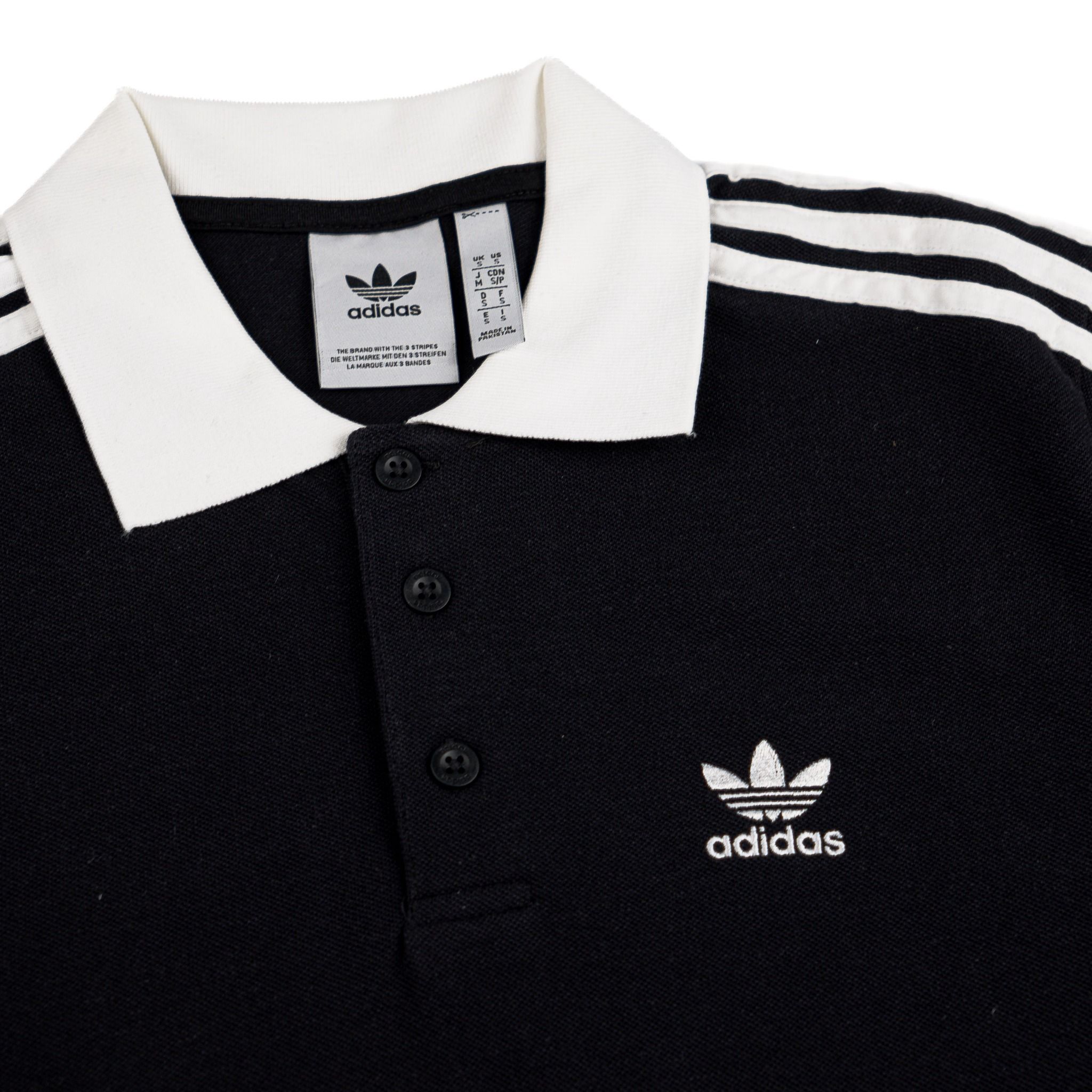  ÁO CỘC TAY NAM ADIDAS ORIGINALS BLACK 3-STRIPES MÀU ĐEN ''IL2501'' 