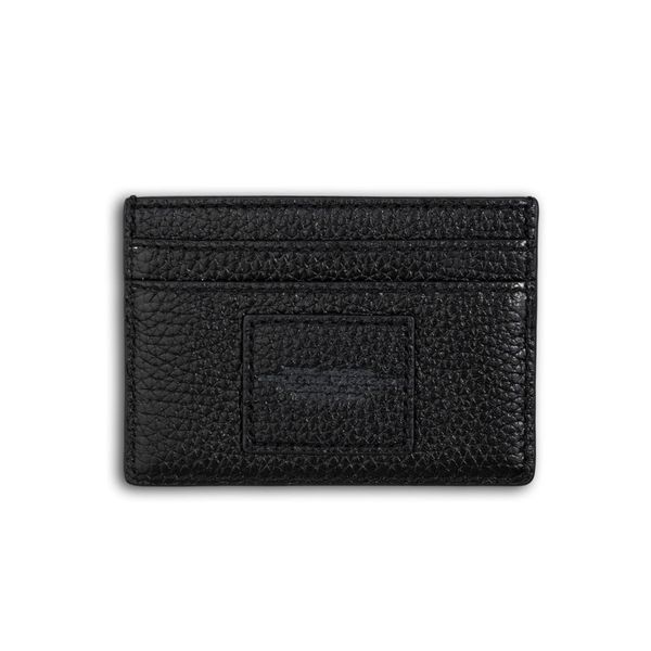  VÍ ĐỰNG THẺ MARC JACOBS THE LEATHER CARD CASE HOLDER BLACK 