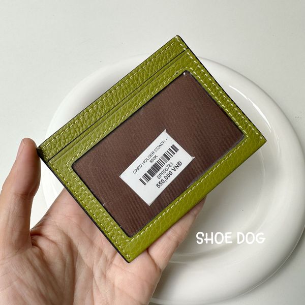  VÍ ĐỰNG THẺ COACH XANH LÁ ''CM436