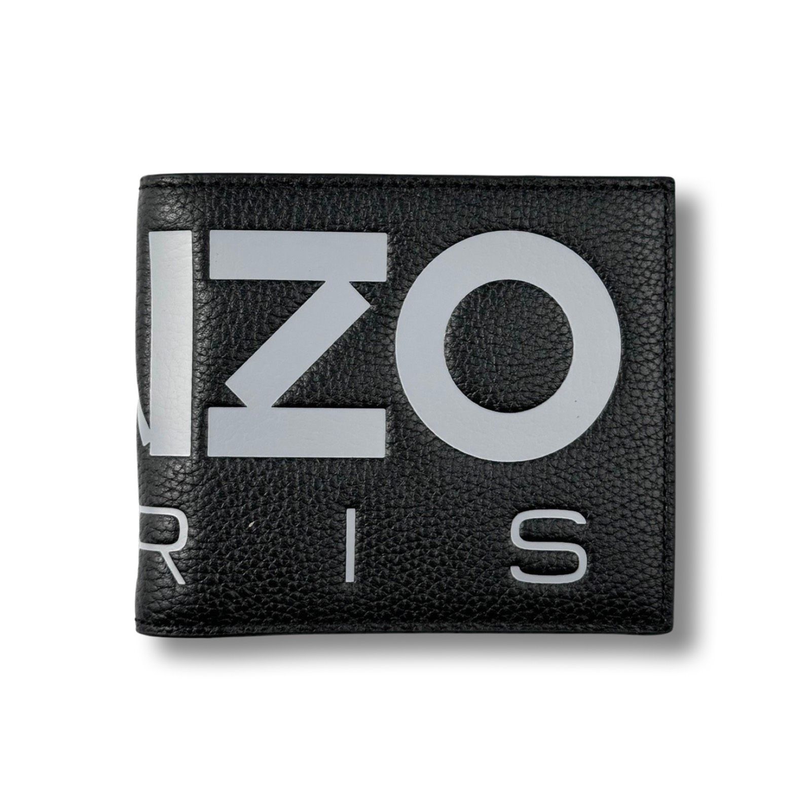  VÍ KENZO ''FW22'' LOGO LEATHER BIFOLT MÀU ĐEN 