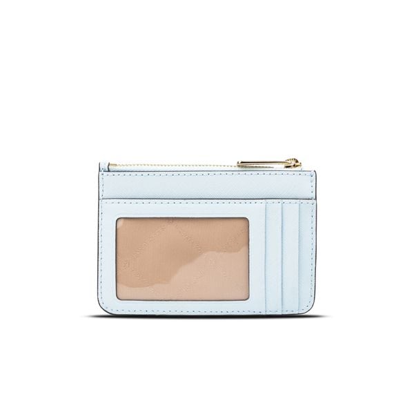  MICHAEL KORS JET SET TRAVEL SMALL SAFFIANO LEATHER COIN POUCH - VÍ MICHAEL KORS NHỎ GỌN MÀU XANH DƯƠNG ''#35F7GTVU1L'' 