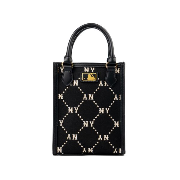  Túi MLB Monogram Diamond Jacquard Màu Đen 