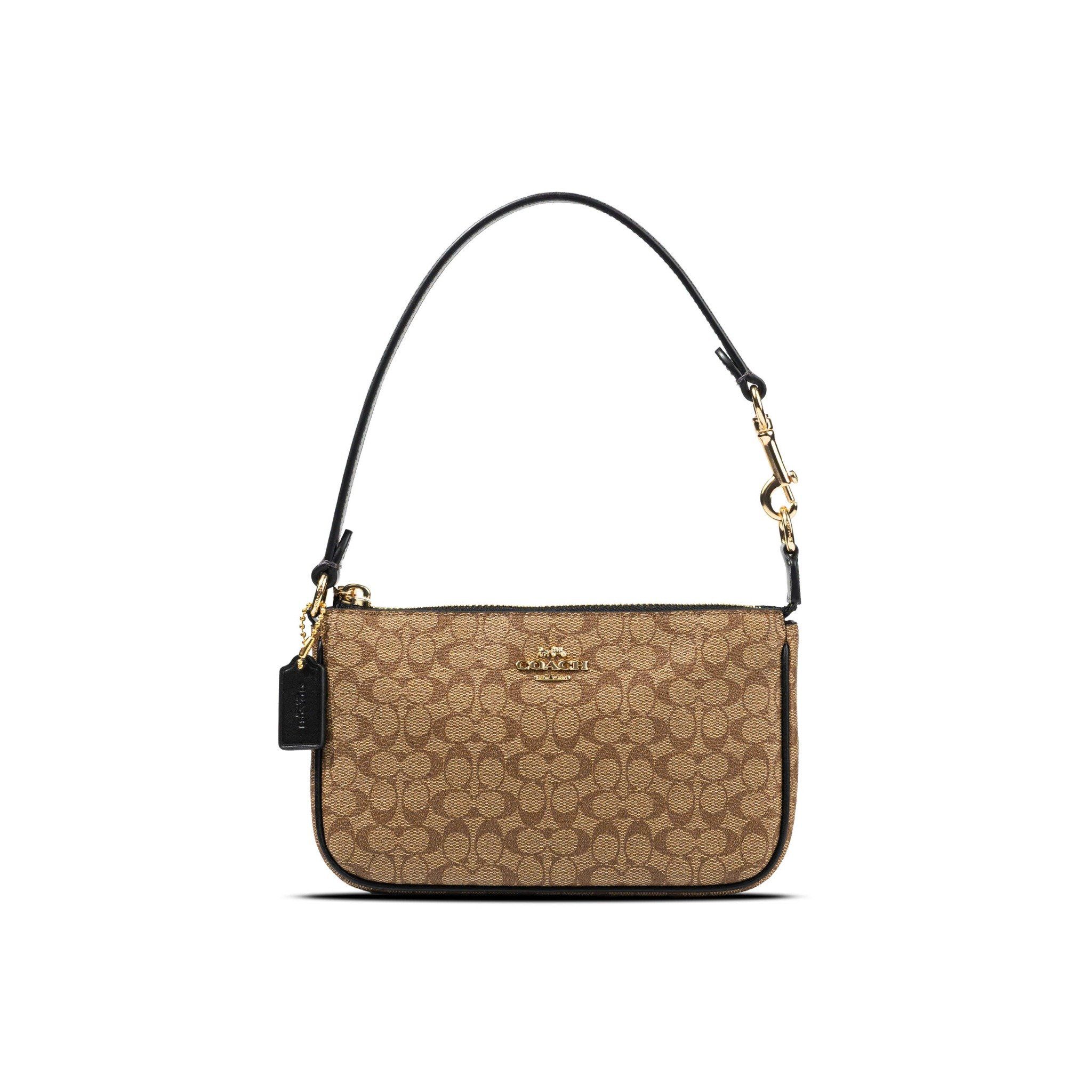  Túi Coach Nolita 19 In Colorblock Signature Canvas Màu Nâu Phối Đen 