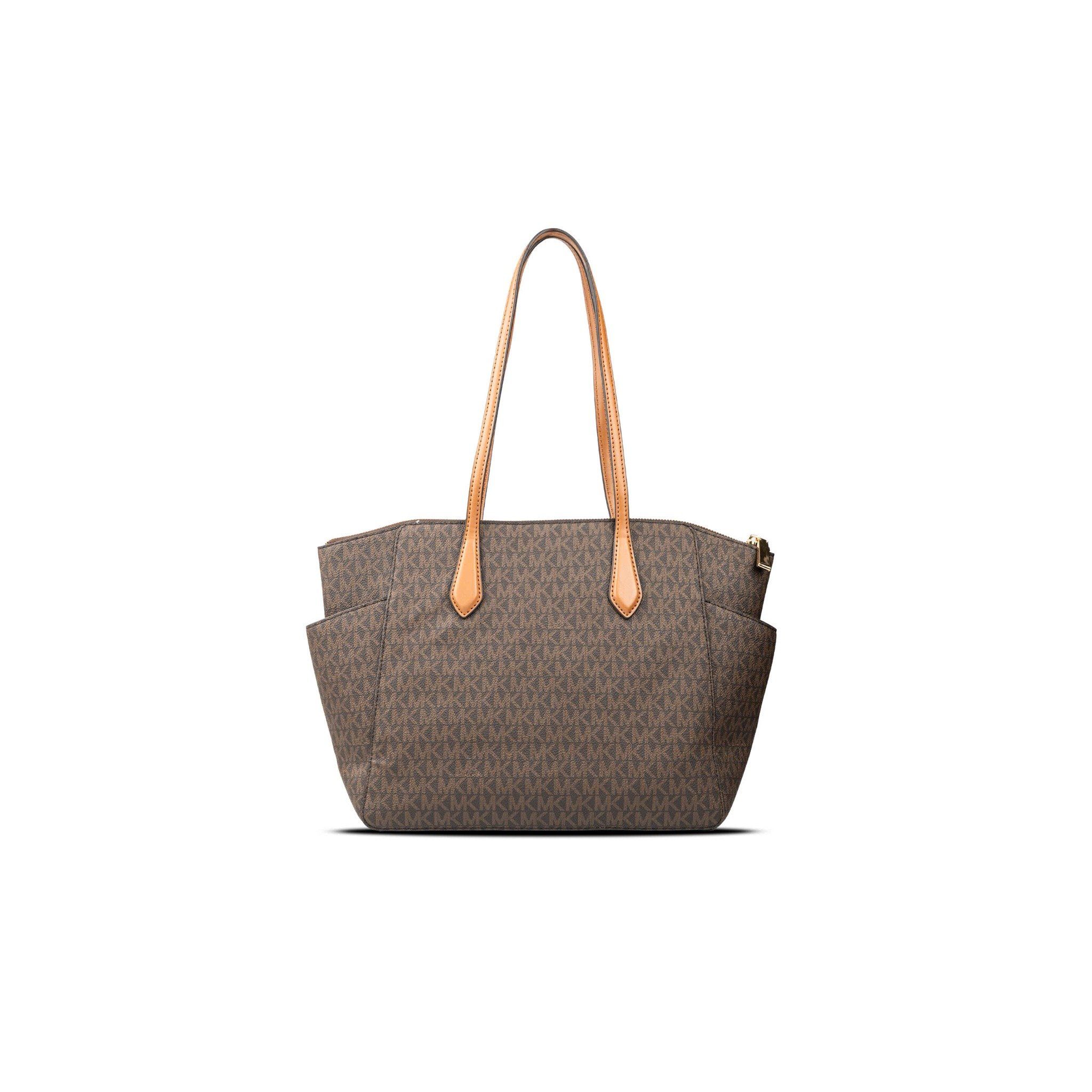  Túi Michael Kors Women Brown MK Logo Tote Bag Màu Nâu 