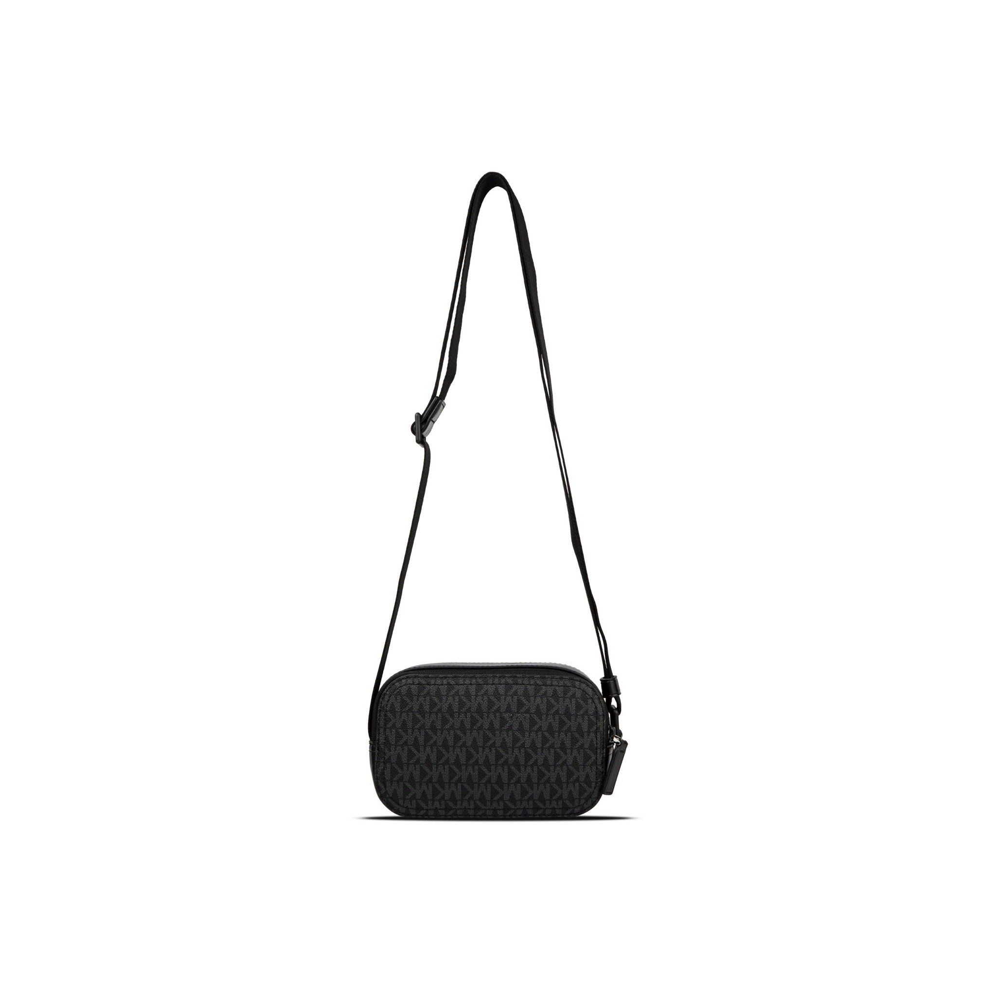  Túi Đeo Chéo Michael Kors MK Cooper Signature Logo Camera Bag Black Màu Đen 