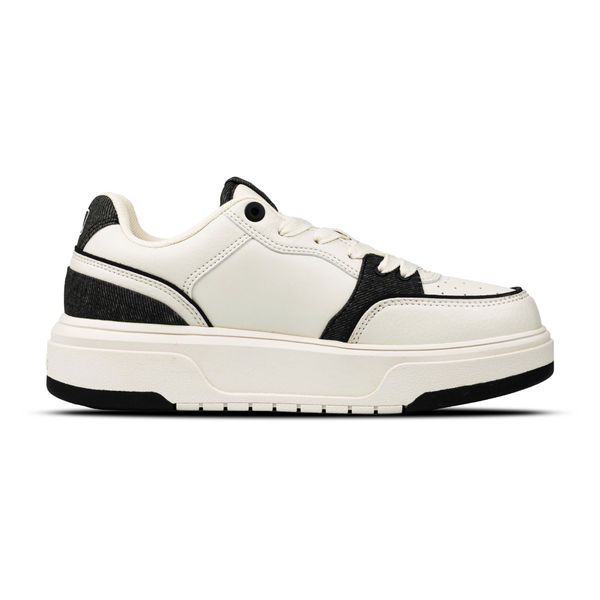  Giày MLB Chunky Liner Denim Pocket Màu Trắng Đen 