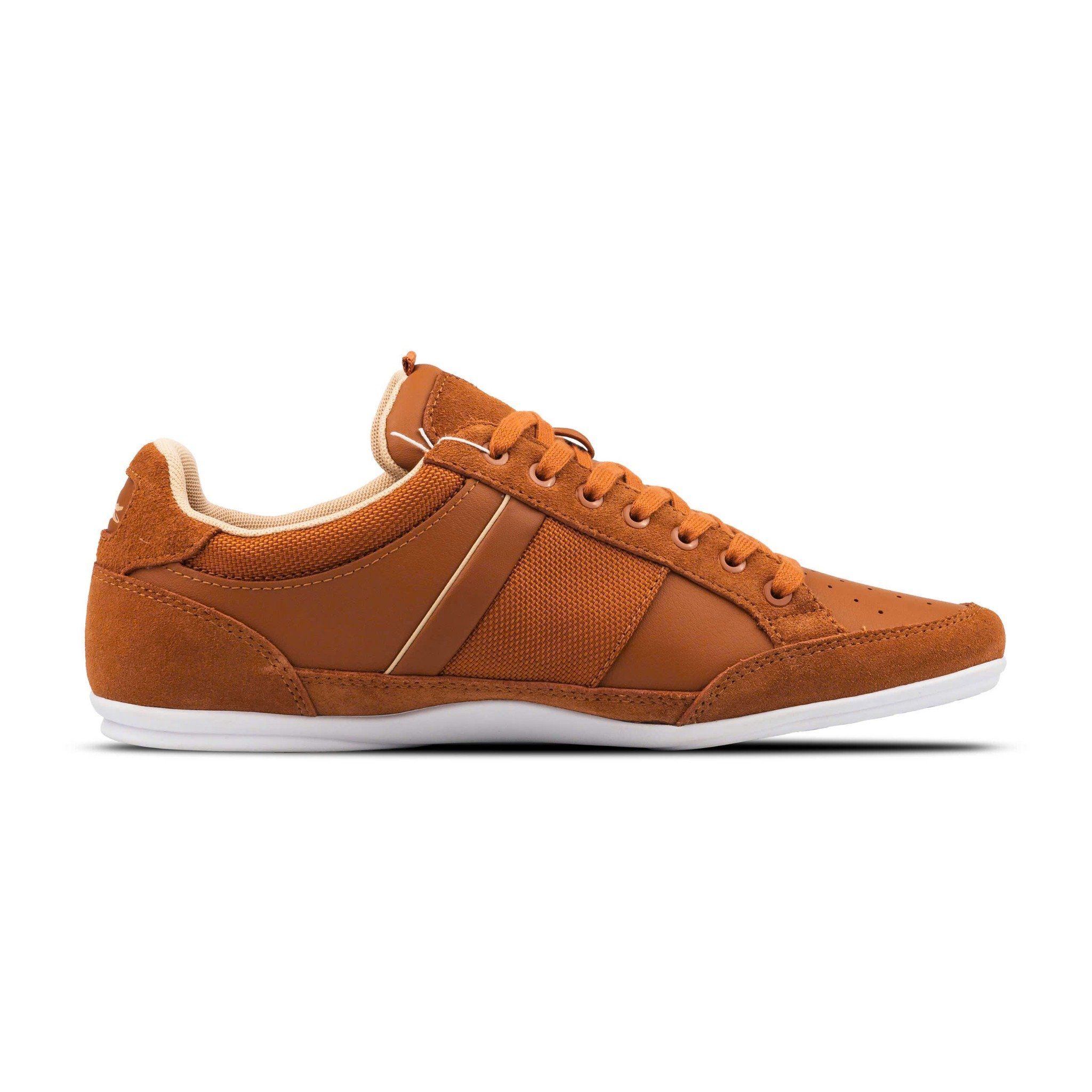  Giày Lacoste Chaymon Suede ‘White Blue’ Màu Nâu 