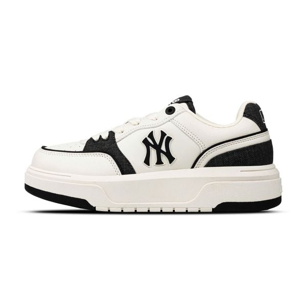  Giày MLB Chunky Liner Denim Pocket Màu Trắng Đen 