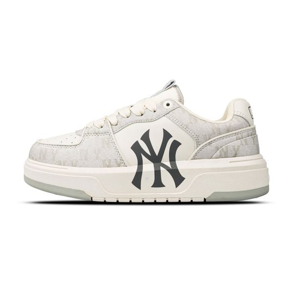  Giày MLB Chunky Liner Denim Classic Monogram Xám 