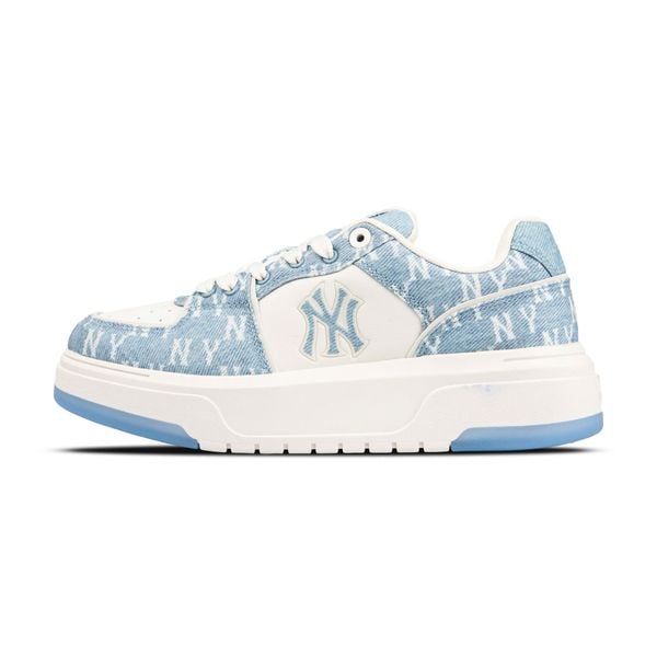  Giày MLB Chunky Liner Denim Monogam Xanh 