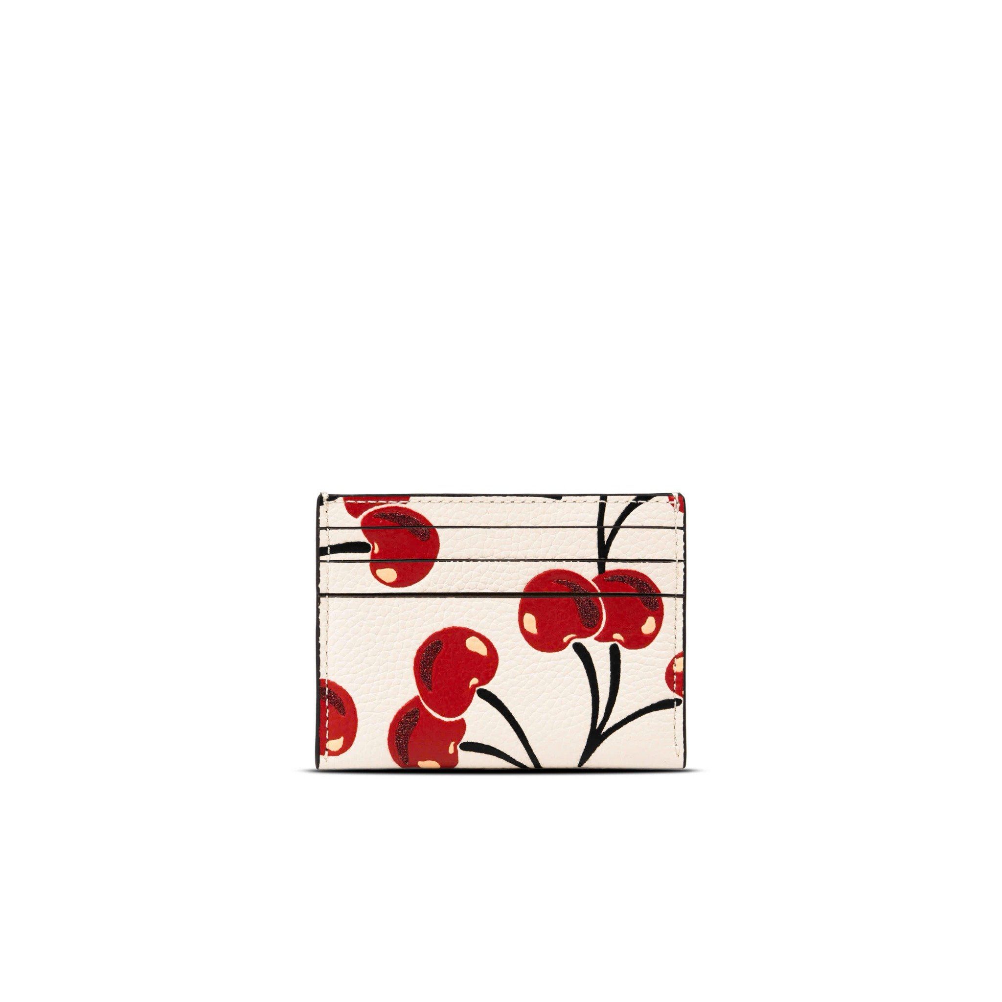  Ví Đựng Thẻ Card Holder Coach Card Case With Cherry Print 