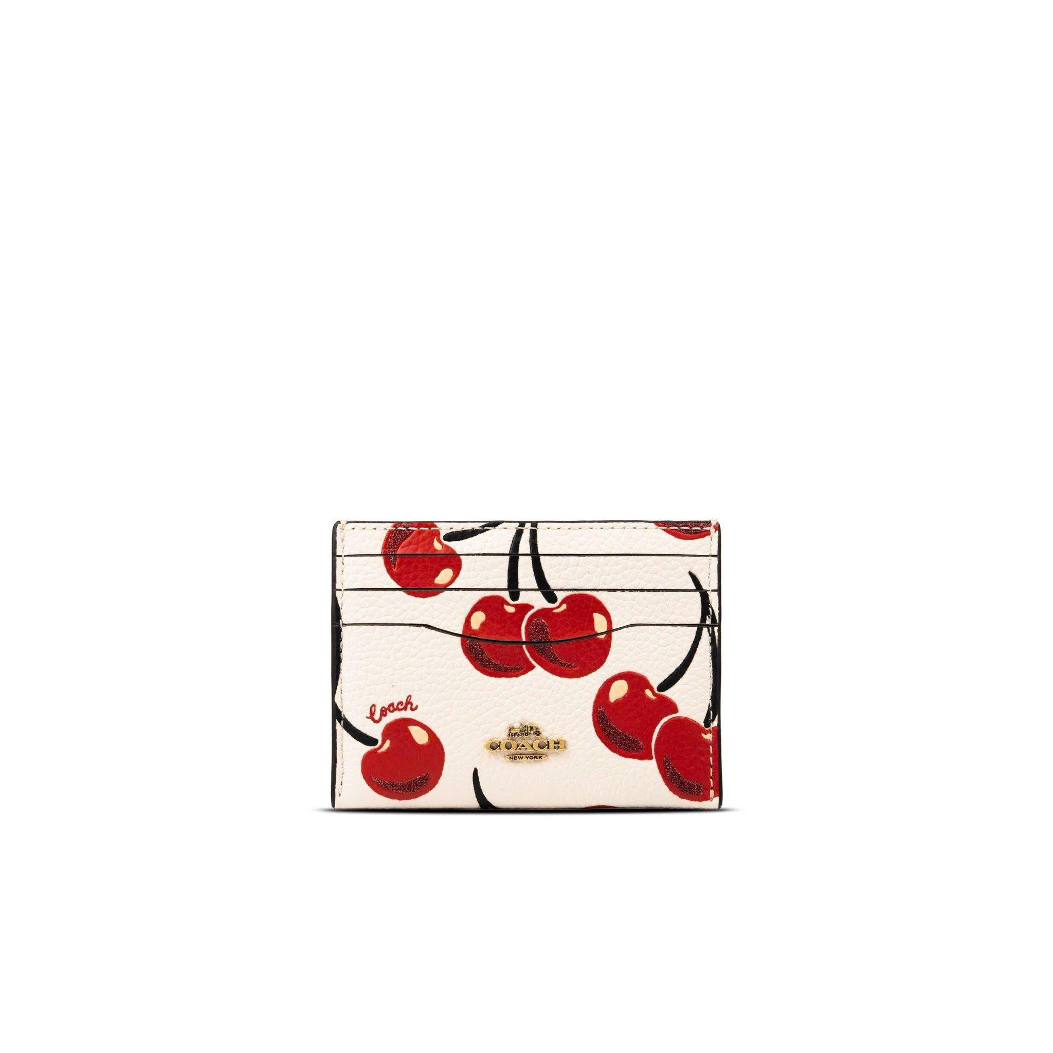  Ví Đựng Thẻ Card Holder Coach Card Case With Cherry Print 