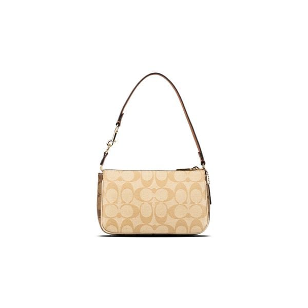  Túi Coach Nolita 19 In ColorBlock Signature Canvas Màu Nâu Nhạt 