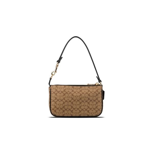  Túi Coach Nolita 19 In Mini ColorBlock Signature Canvas Màu Nâu Nhạt 